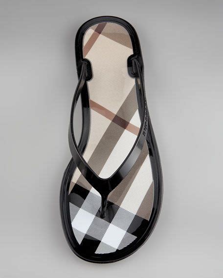 burberry flip flops jelly|Burberry sandals for women.